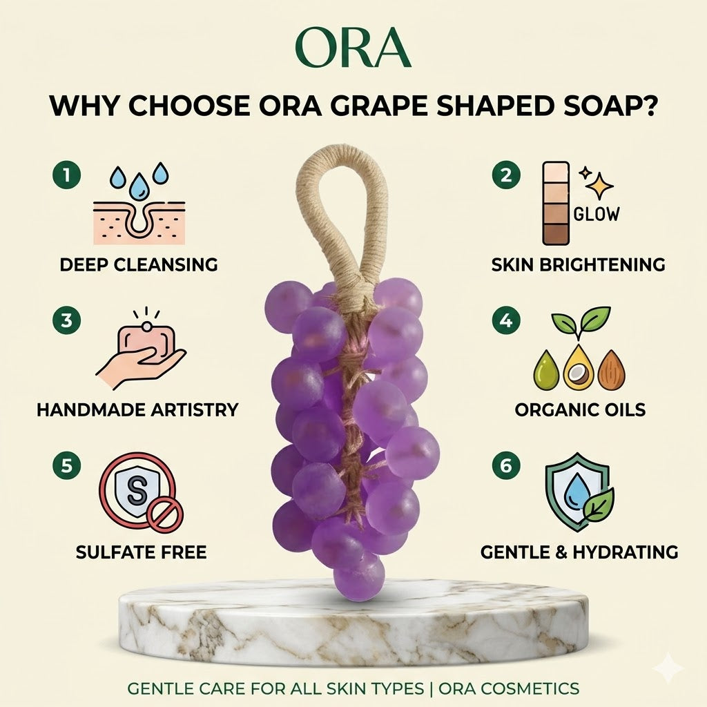 Rose Mary Grape Shape Soap