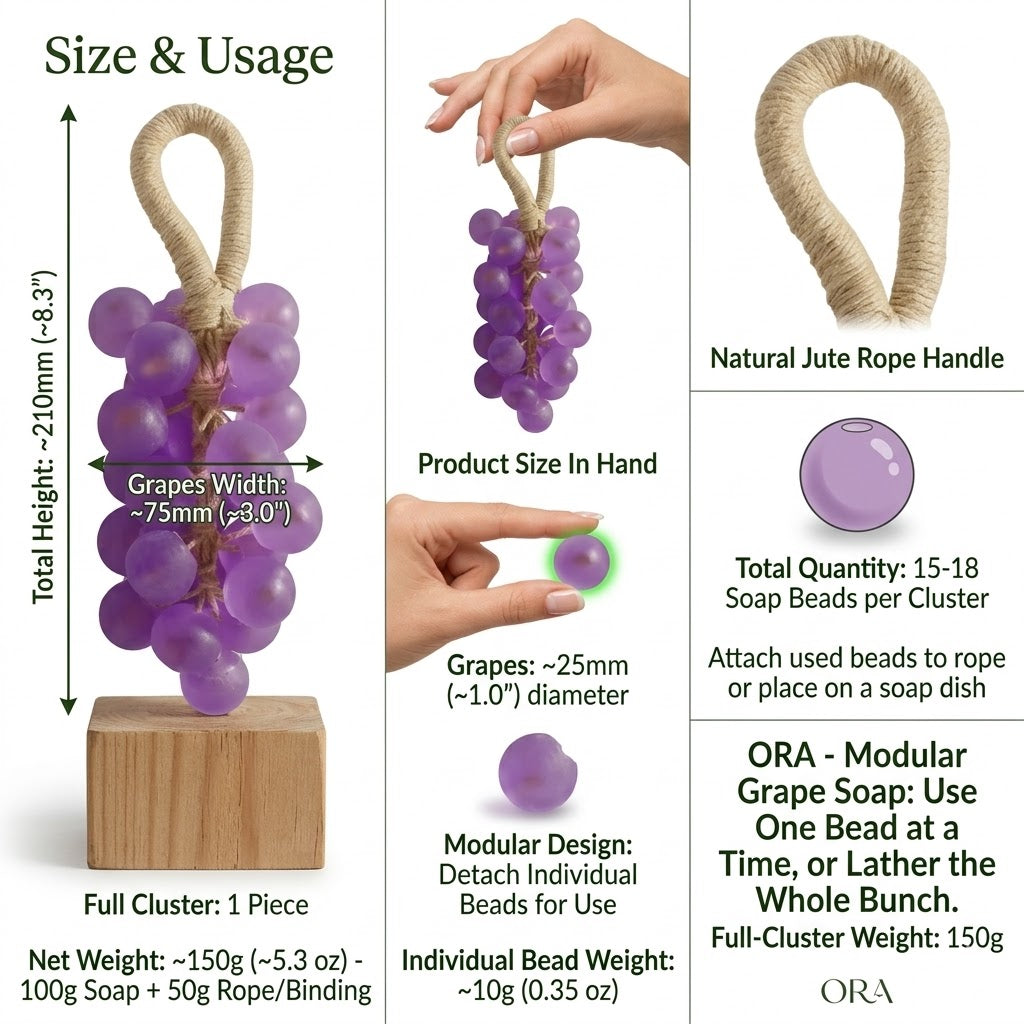 Rose Mary Grape Shape Soap