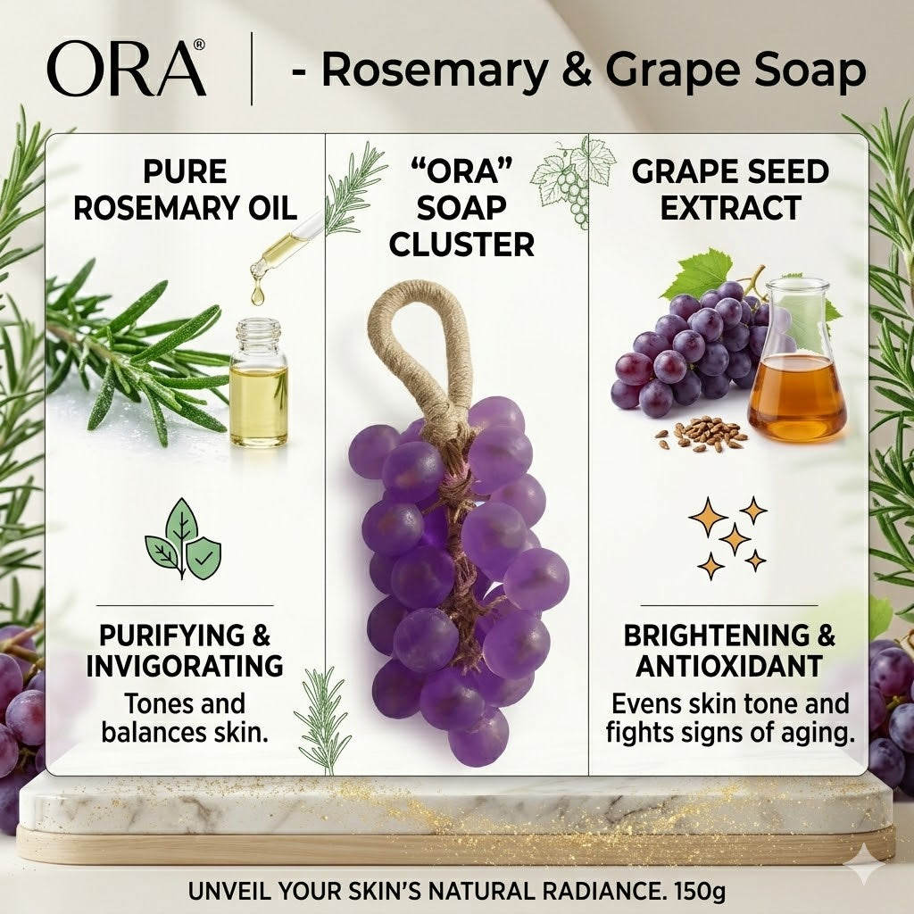 Rose Mary Grape Shape Soap