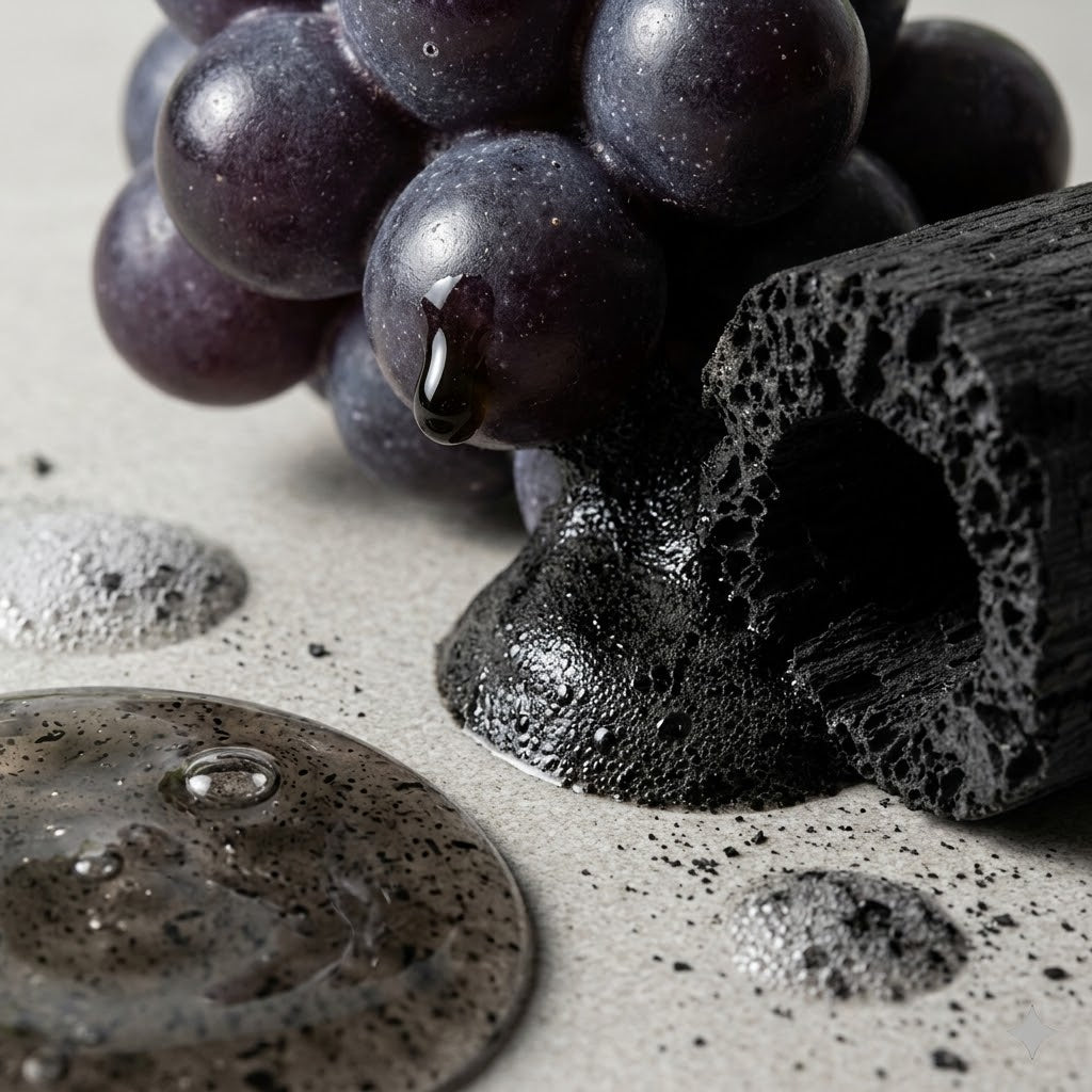 Charcoal Grape Shape Soap