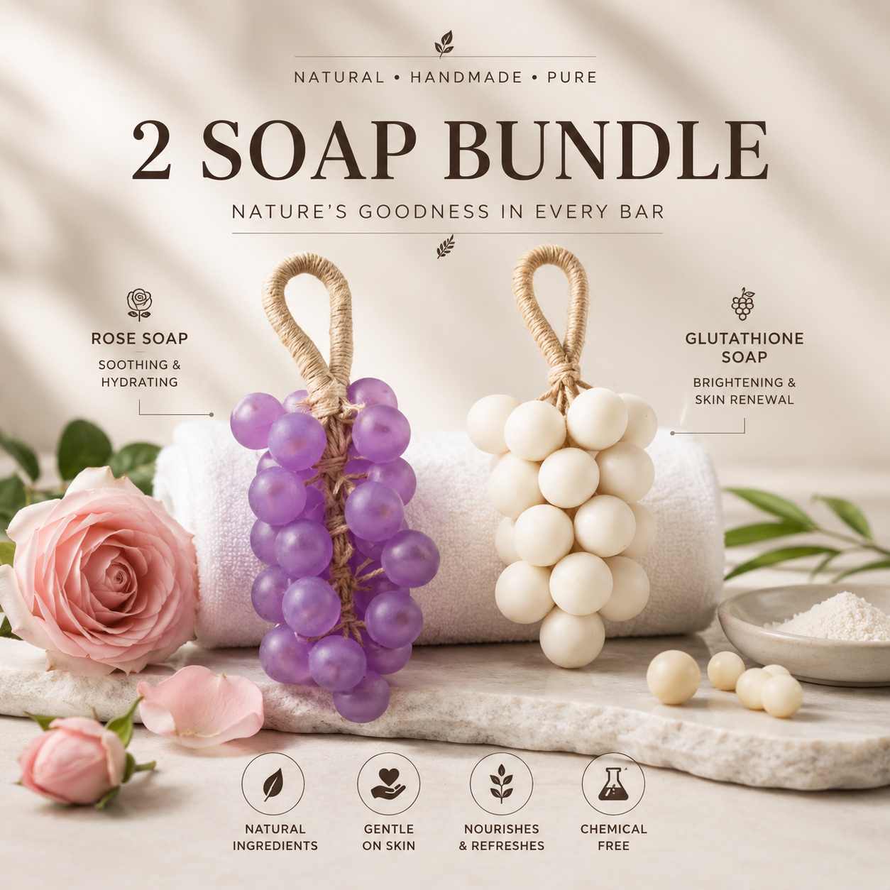 Duo Pack Grape Shape Soap